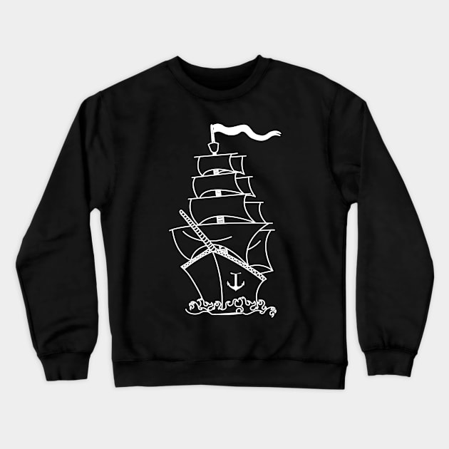 Ship boat steamer freighter watercraft Kiel Crewneck Sweatshirt by KK-Royal